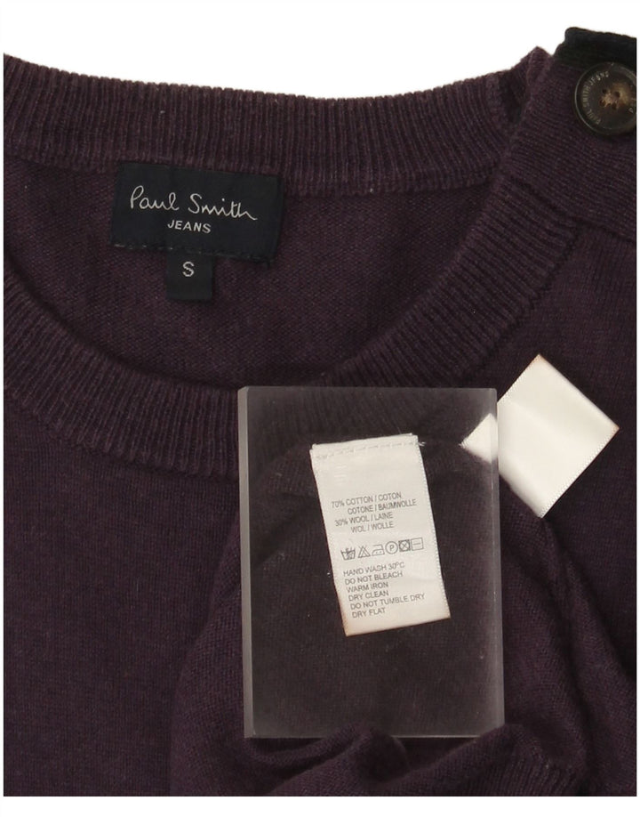 Paul Smith Pull à col rond pour homme Petit coton violet