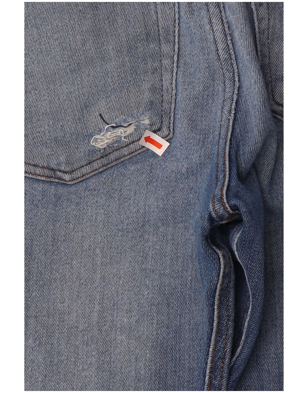 Diesel Jean slim vieilli W32 L32 en coton bleu pour homme