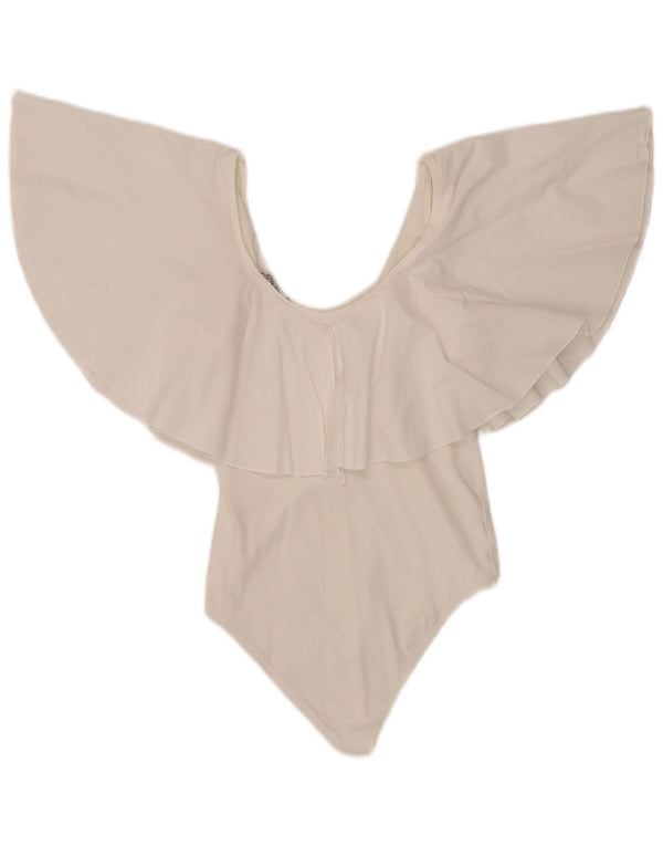 Zara Maillots De Bain Femme UK 10 Petit Blanc