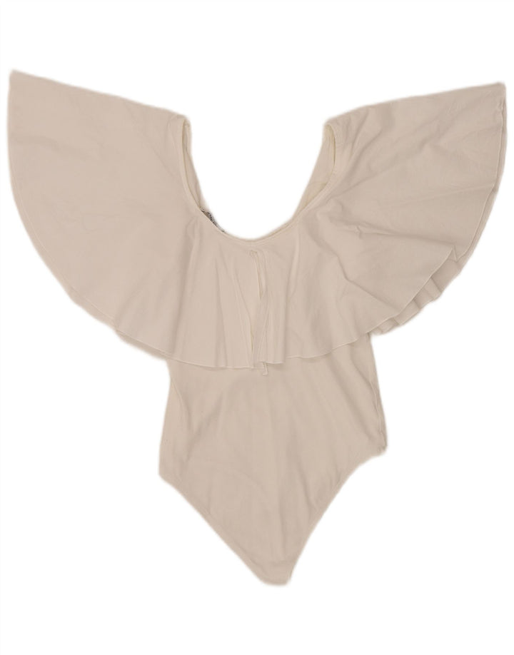 Zara Maillots De Bain Femme UK 10 Petit Blanc