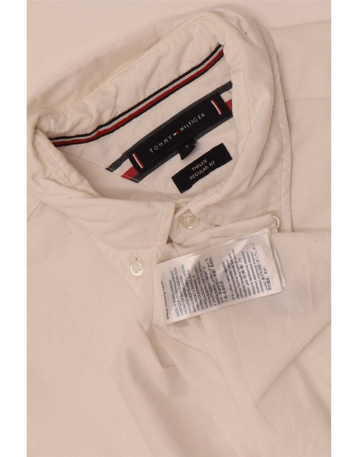 Tommy Hilfiger Chemise Regular Fit Homme Petit Coton Blanc