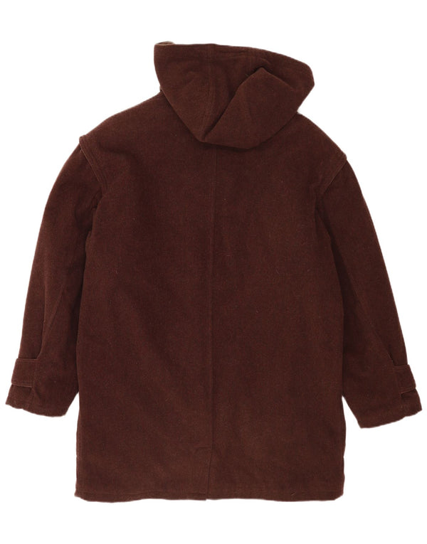 Duffle-coat à capuche vintage pour homme UK 40 Large Marron