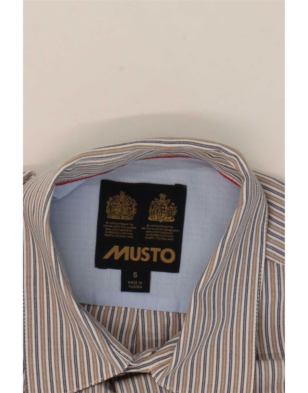 Musto Chemise Homme Petite Rayure Beige