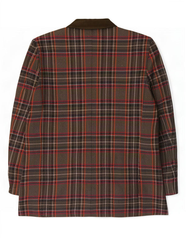 Clementino Veste blazer à 3 boutons pour femme IT 42 à carreaux multicolores moyens