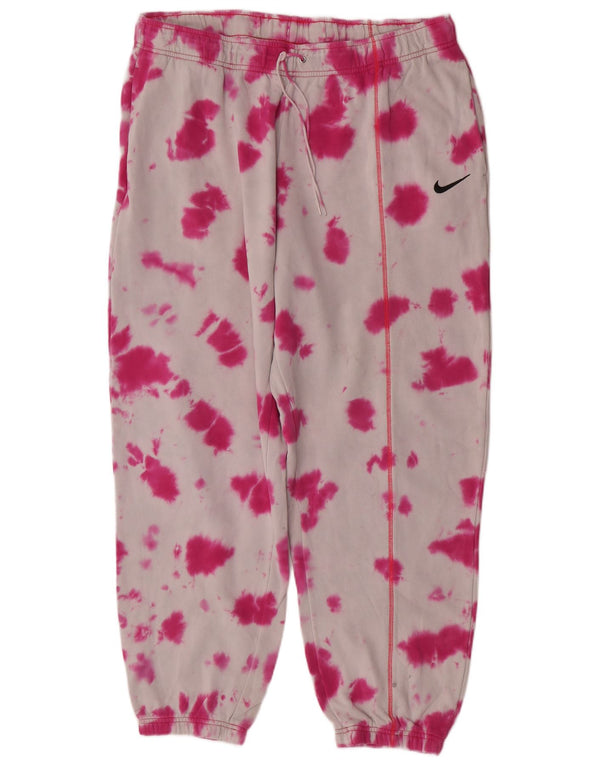 Nike Pantalon de survêtement pour femme en coton tie-dye rose UK 18 XL