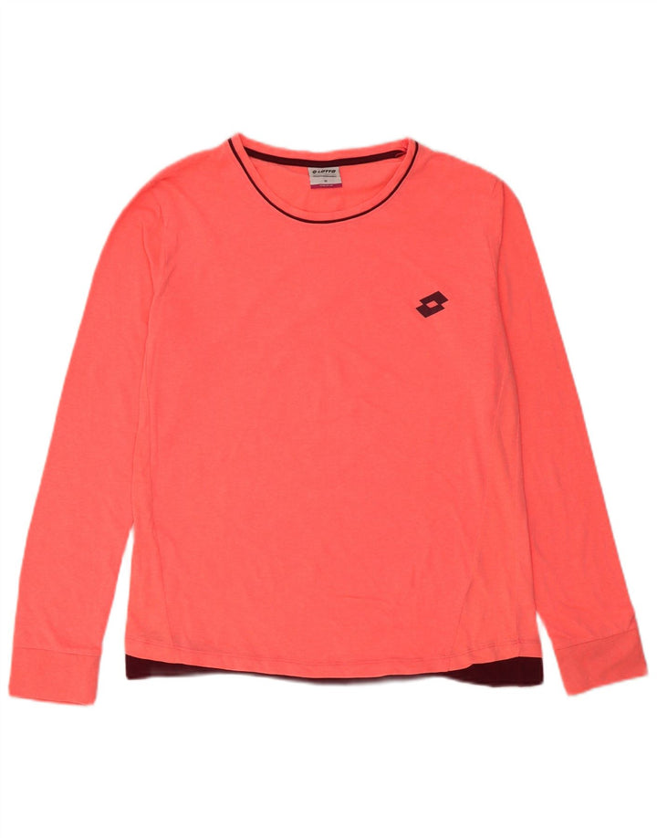 Lotto Top Femme Manches Longues UK 44 Rose Moyen Polyester