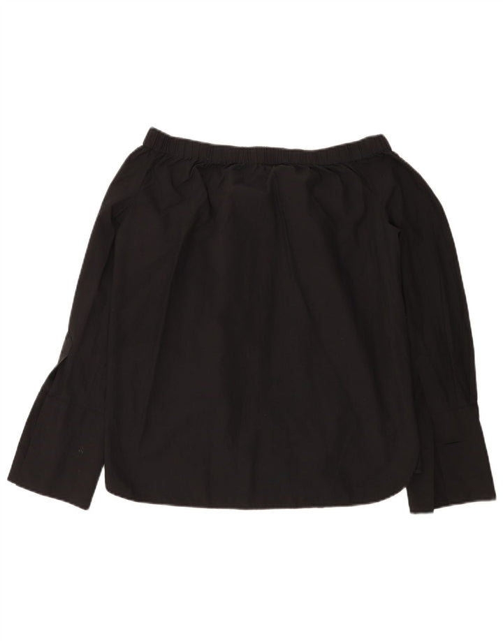 Zara Haut surdimensionné à épaules dénudées pour femme UK 6 XS Noir