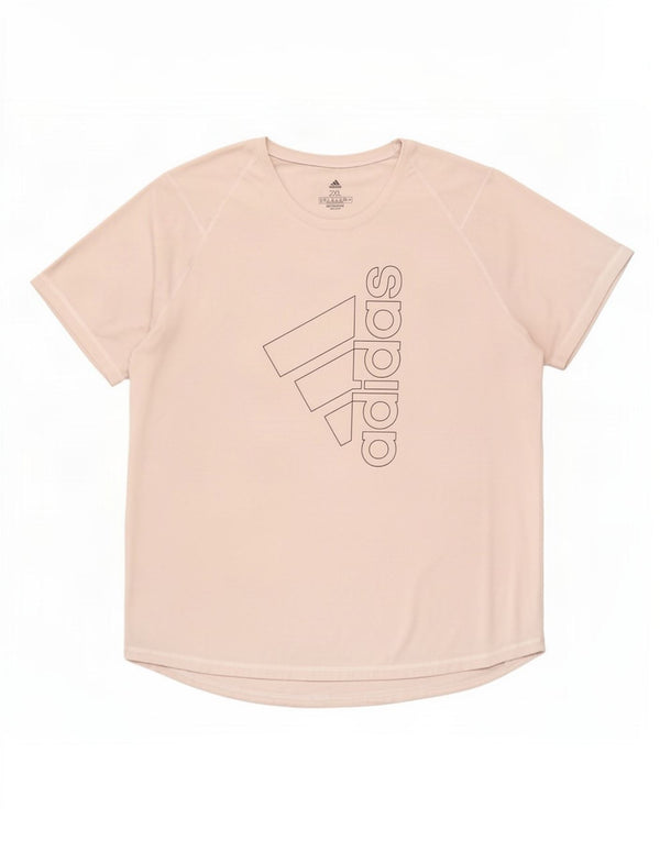 Adidas Femmes Aeroready Graphic T-Shirt Top UK 24/26 2XL Gris Polyester