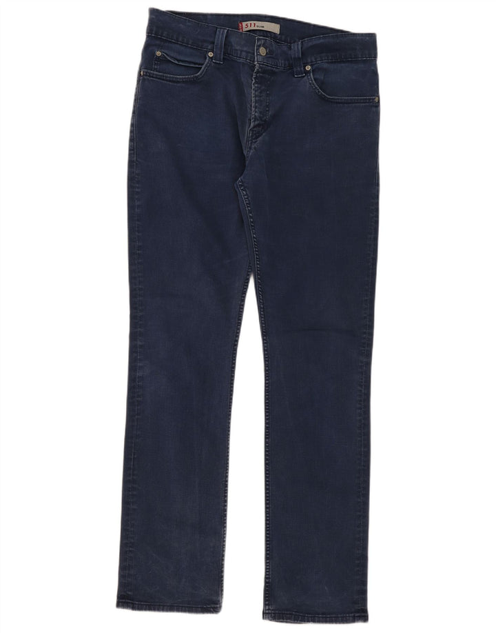 Levi's Jean Slim 511 Femme W36 L34 Bleu Marine Coton