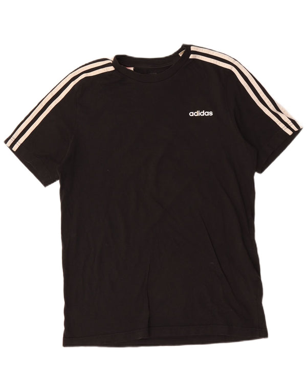 Adidas T-Shirt Top Garçon 15-16 ans Noir Coton