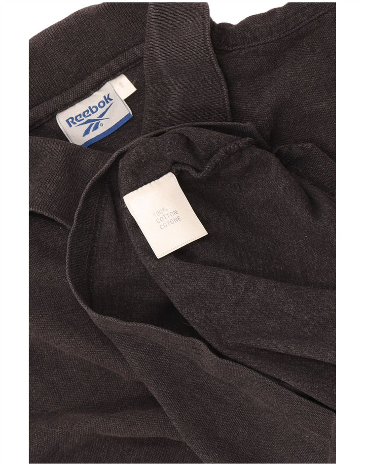 Reebok Polo Homme Petit Noir Coton
