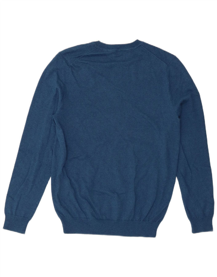 Superdry Pull Col Ras Du Cou Homme Bleu Moyen Coton