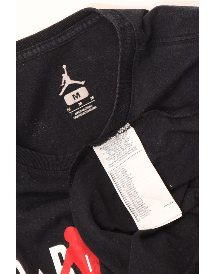 Jordan T-shirt graphique pour homme en coton noir moyen