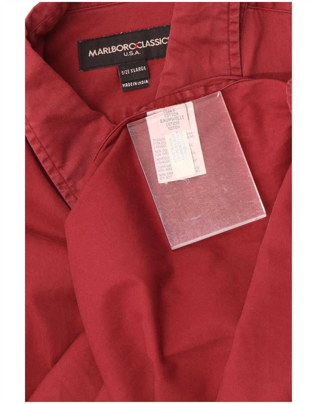 Marlboro Classics Chemise Homme XL Coton Bordeaux