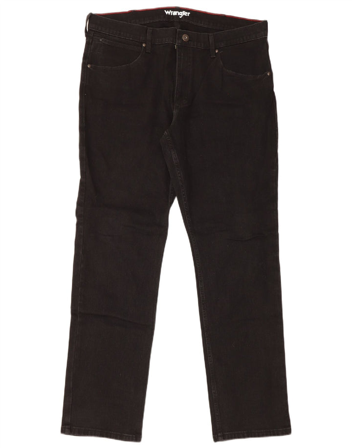 Wrangler Jean droit régulier femme W36 L32 coton noir