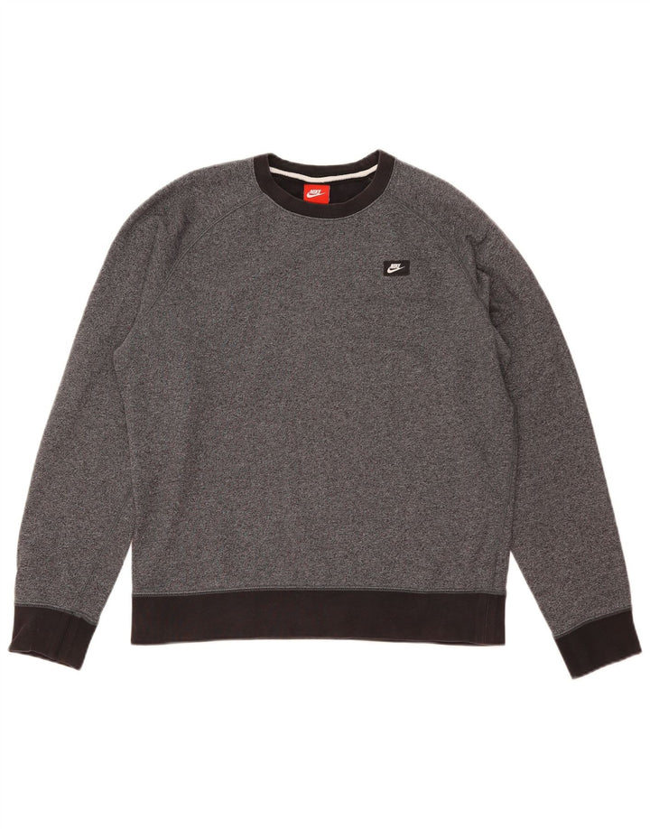 Nike Sweat-shirt en coton gris moyen pour homme