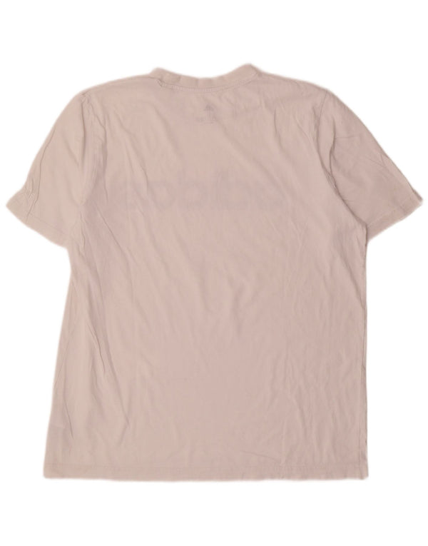 Adidas T-shirt graphique pour hommes, grand, en coton blanc