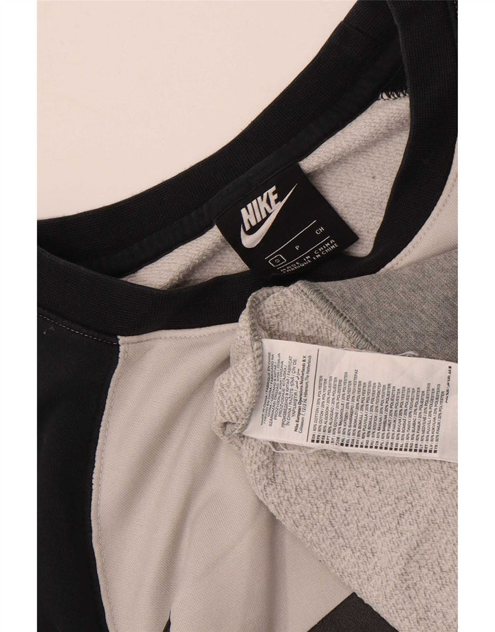 Nike Sweat-shirt graphique pour homme en coton color block Gris Taille S