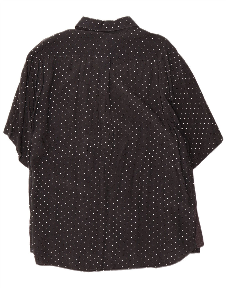 TIPO'S Chemise à manches courtes pour homme XL Noir à pois