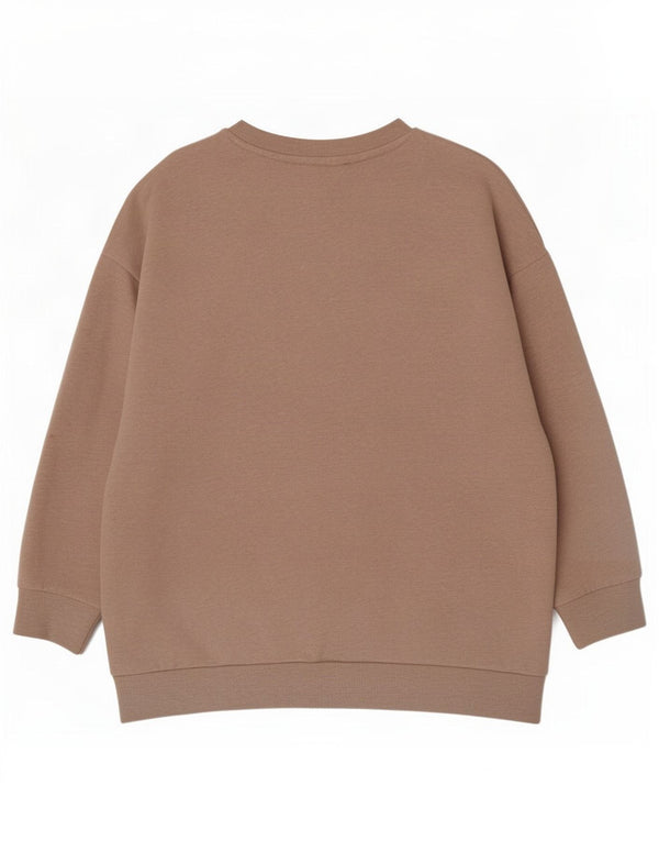 Tommy Hilfiger Sweat-shirt pour femme UK 18 XL Beige Coton