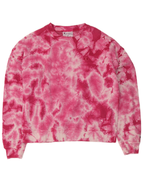 Champion Sweat-shirt surdimensionné pour femme UK 44 Rose moyen Tie Dye