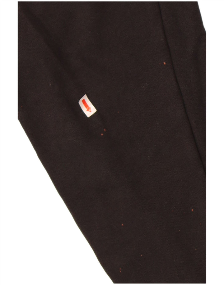 Puma Pantalon de survêtement graphique pour homme, taille S, en coton noir