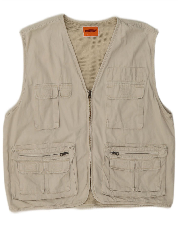 Lancelot Gilet utilitaire pour homme UK 40 Large Beige