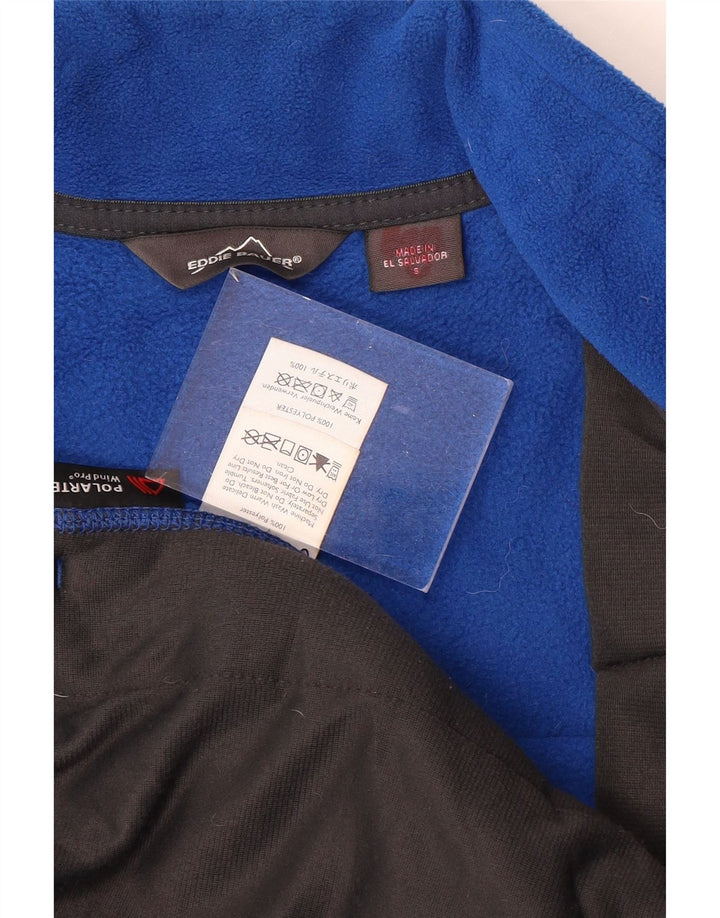 EDDIE BAUER Gilet Polaire Homme UK 36 Petit Bleu Colorblock Polyester