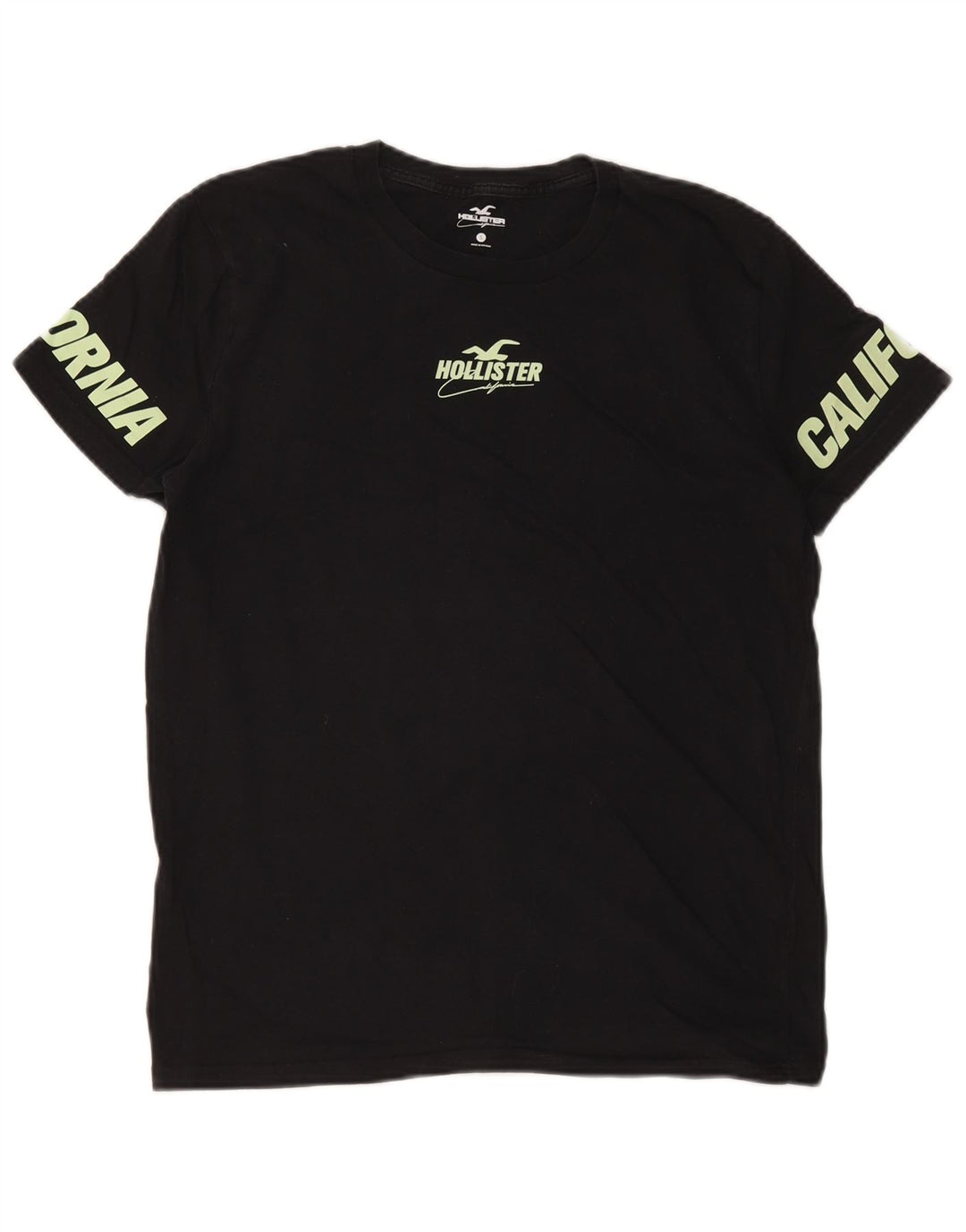Hollister T-shirt graphique pour hommes, petit, noir