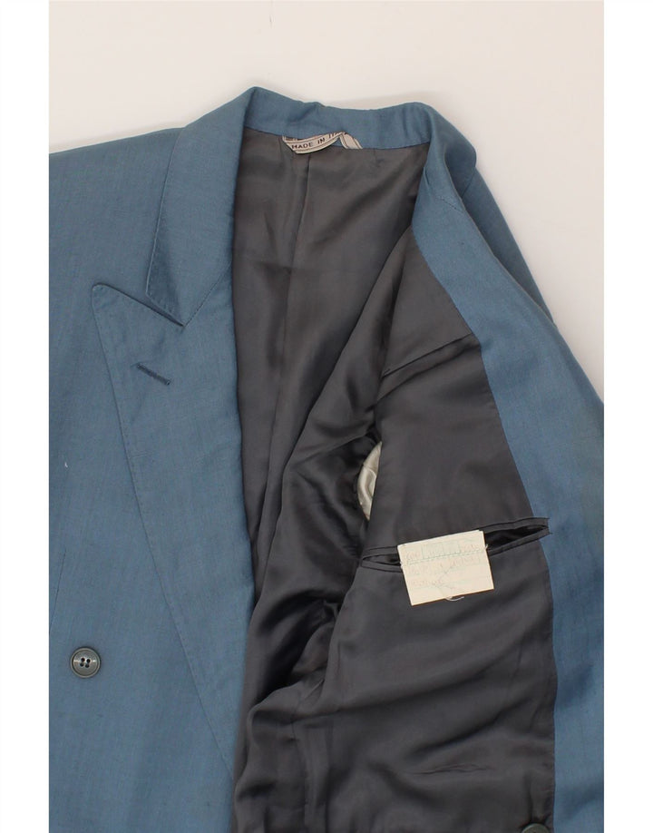 MABRO Mens Double Breasted Blazer Jacket IT 44 XS Blue Vintage Mabro and Second-Hand Mabro from Messina Hembry 