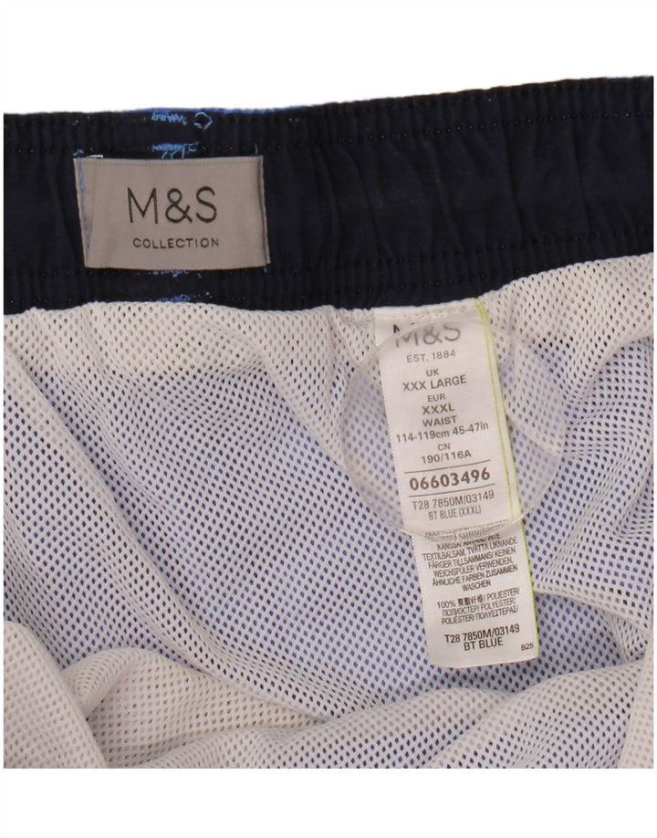 Marks & Spencer Short de bain homme 3XL bleu polyester