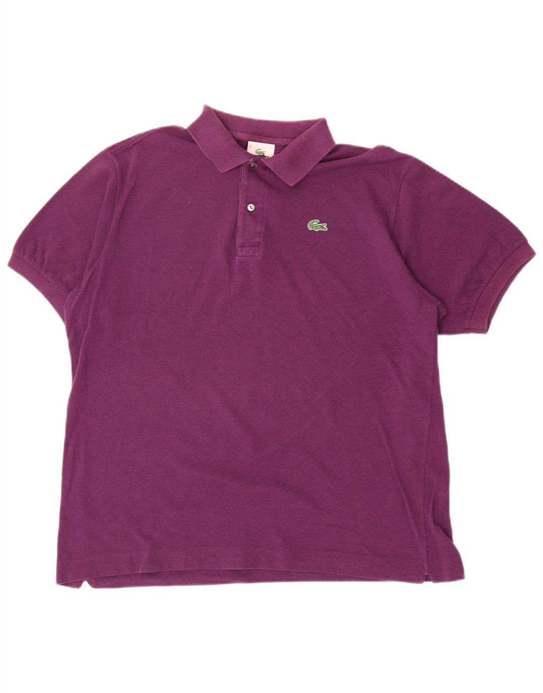 LACOSTE Mens Polo Shirt Size 5 Large Maroon Cotton