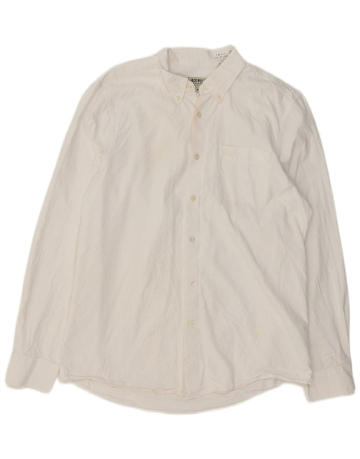 Jack Wills Chemise Homme Coton Blanc Moyen