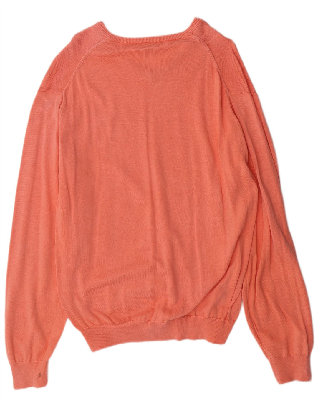 LACOSTE Pull col V pour homme Taille 4 Orange moyen