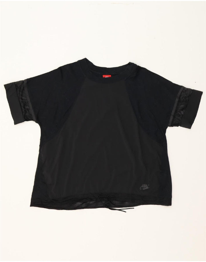 NIKE Womens Blouse Top UK 16 Large Black Polyester Vintage Nike and Second-Hand Nike from Messina Hembry 
