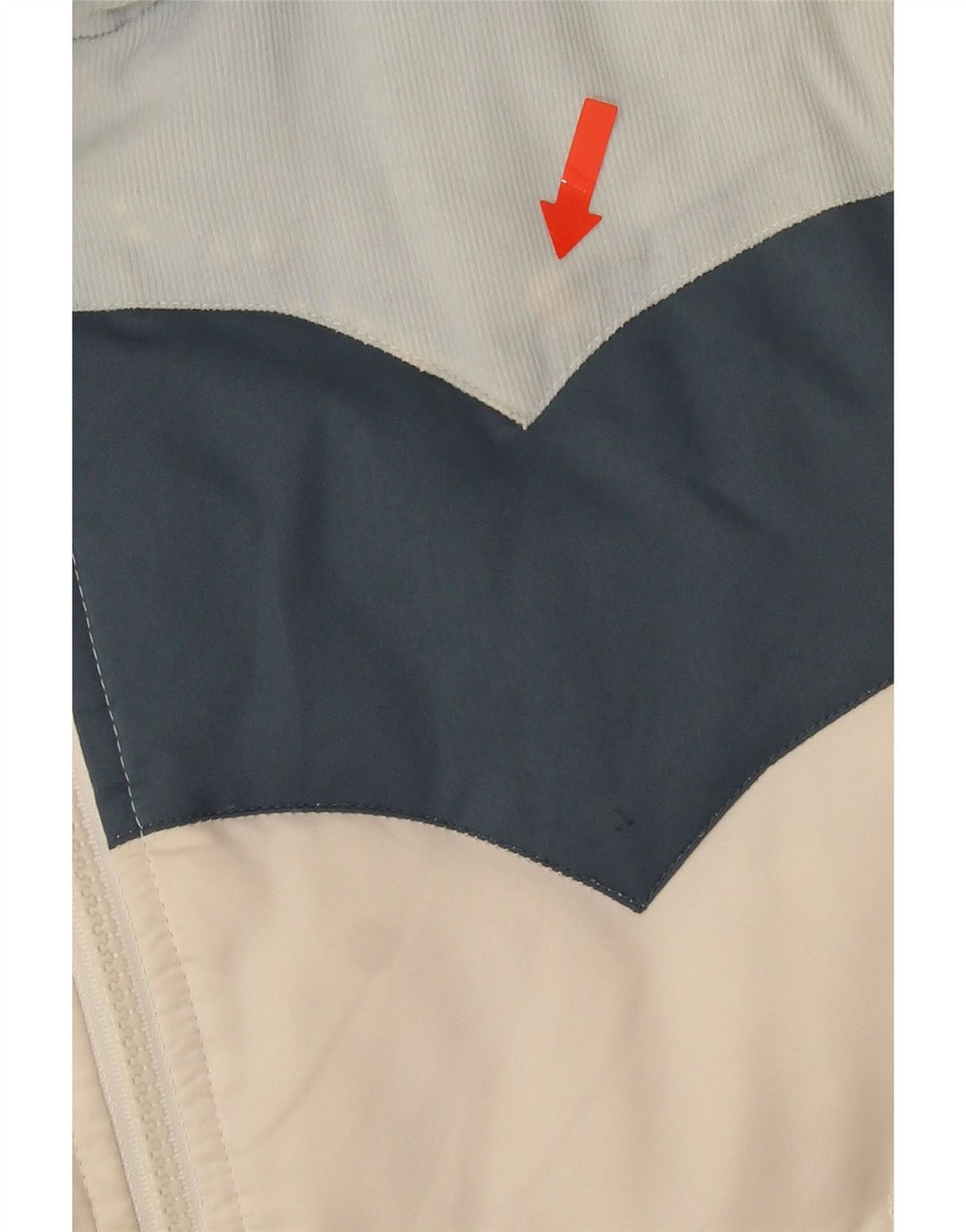 Levi's Veste Rembourrée Femme UK 6 XS Blanc Colorblock Polyester