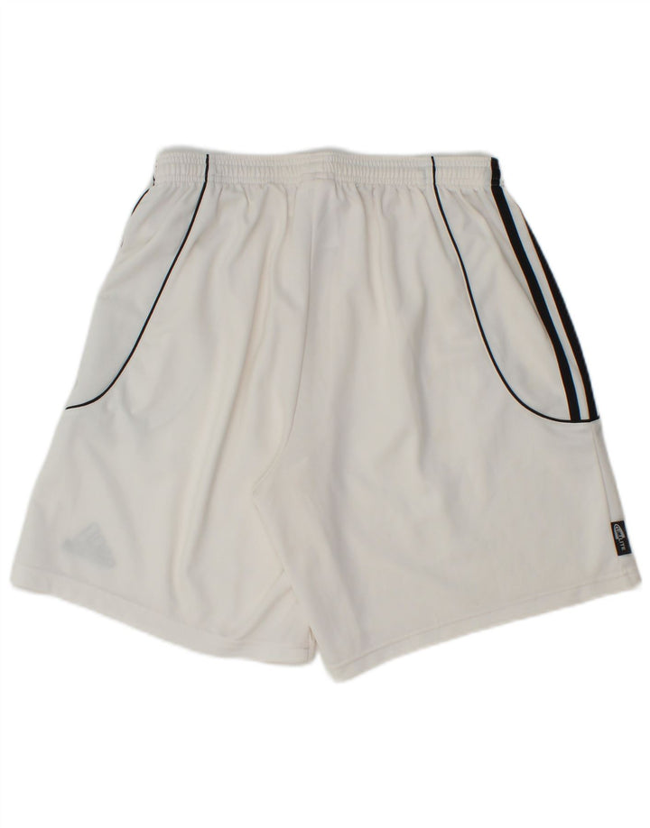 Adidas Short de sport Climalite Homme Blanc Moyen Polyester