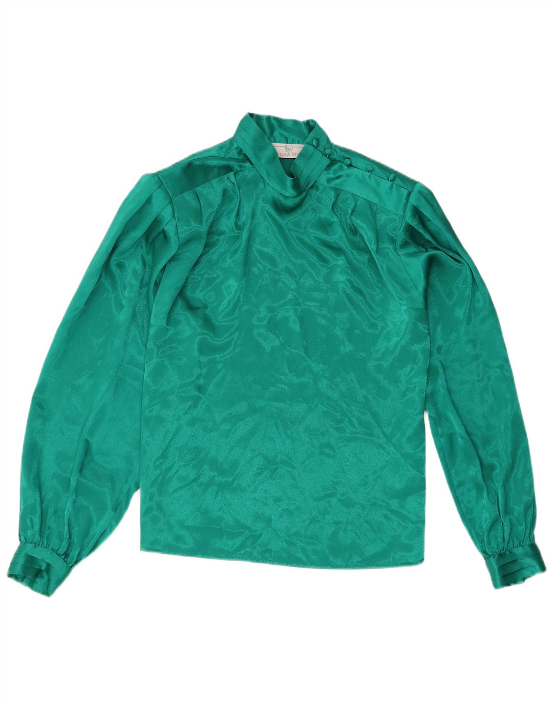 Chelsea Chemisier à manches longues pour femme US 6 Vert moyen Polyester