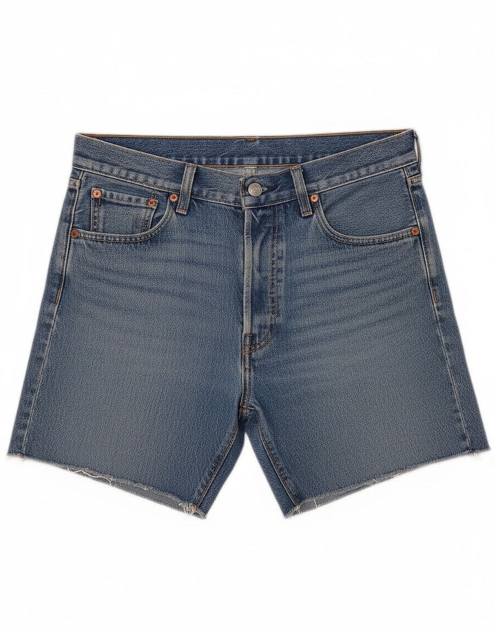 Levi's Short en Jean 501 W30 Homme Bleu Moyen Coton
