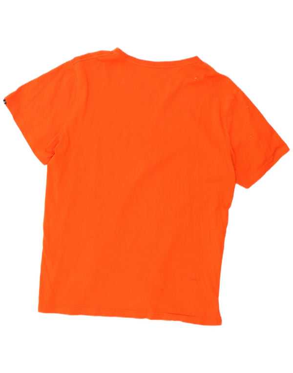 Puma T-Shirt Graphique Homme XL Orange Coton