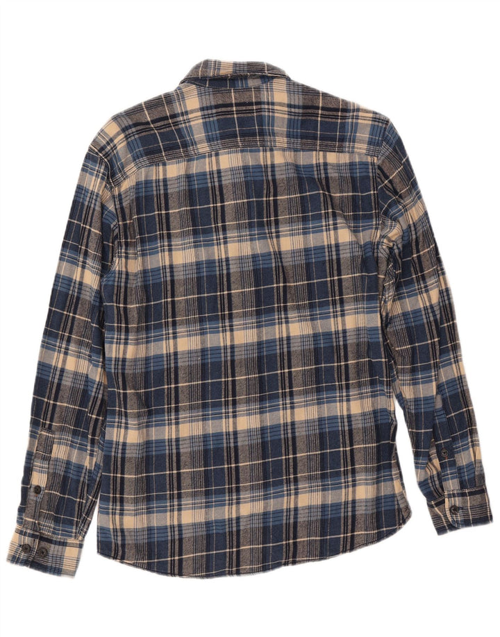 JACK & JONES Chemise Flanelle Homme Petit Carreau Bleu Coton
