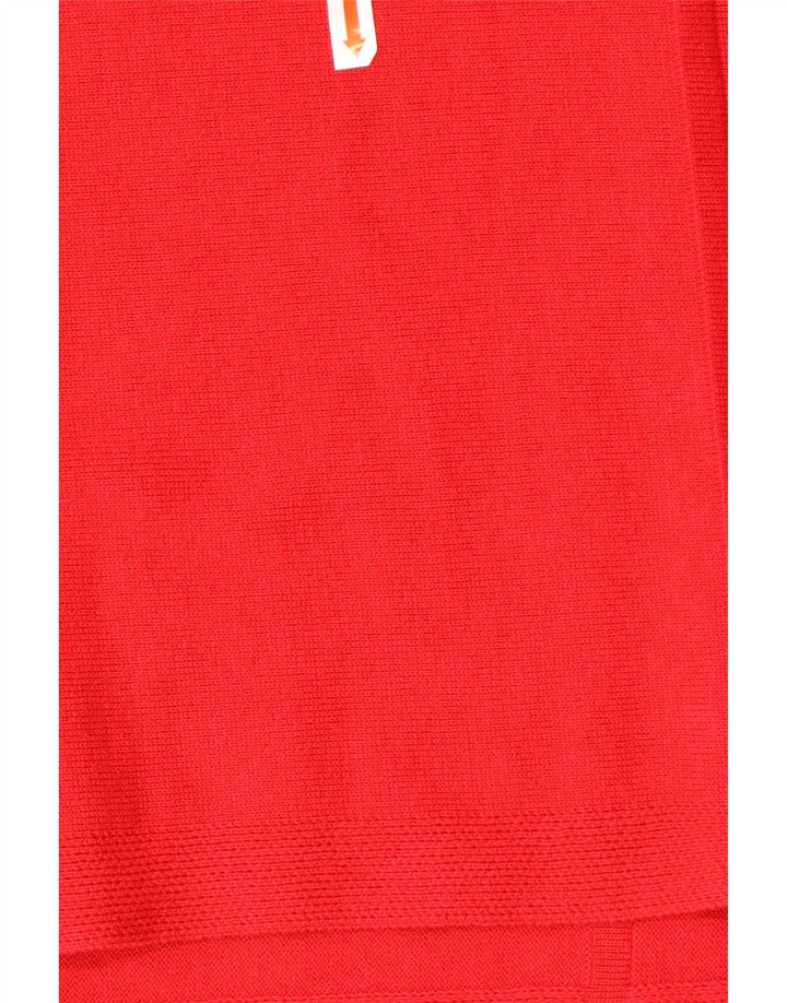 White Stuff Pull à col bateau pour femme UK 12 Rouge moyen Coton