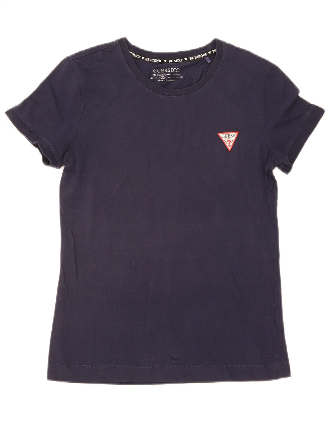 Guess T-Shirt Femme UK 12 Bleu Marine Moyen