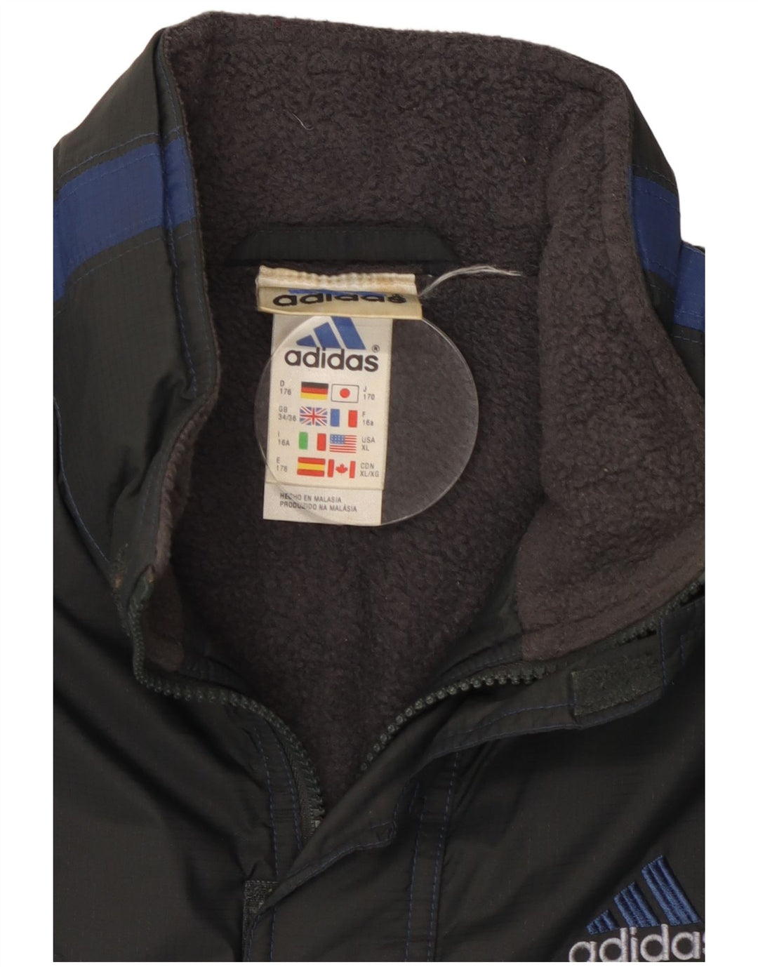 Adidas Veste coupe-vent garçon 15-16 ans Noir Colourblock Polyester