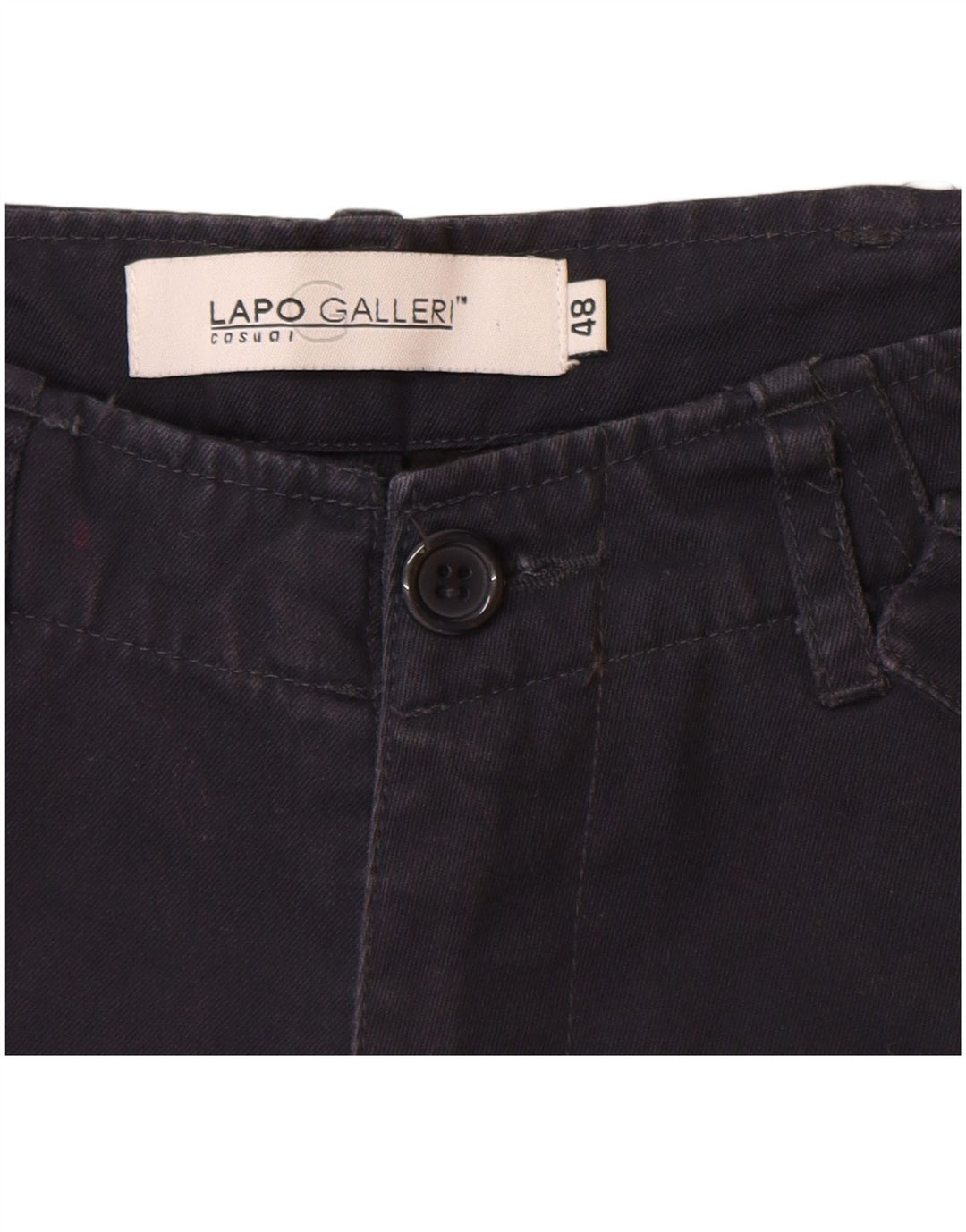 Lapo Galleri Short Cargo Homme IT 48 Medium W32 Bleu Marine Coton