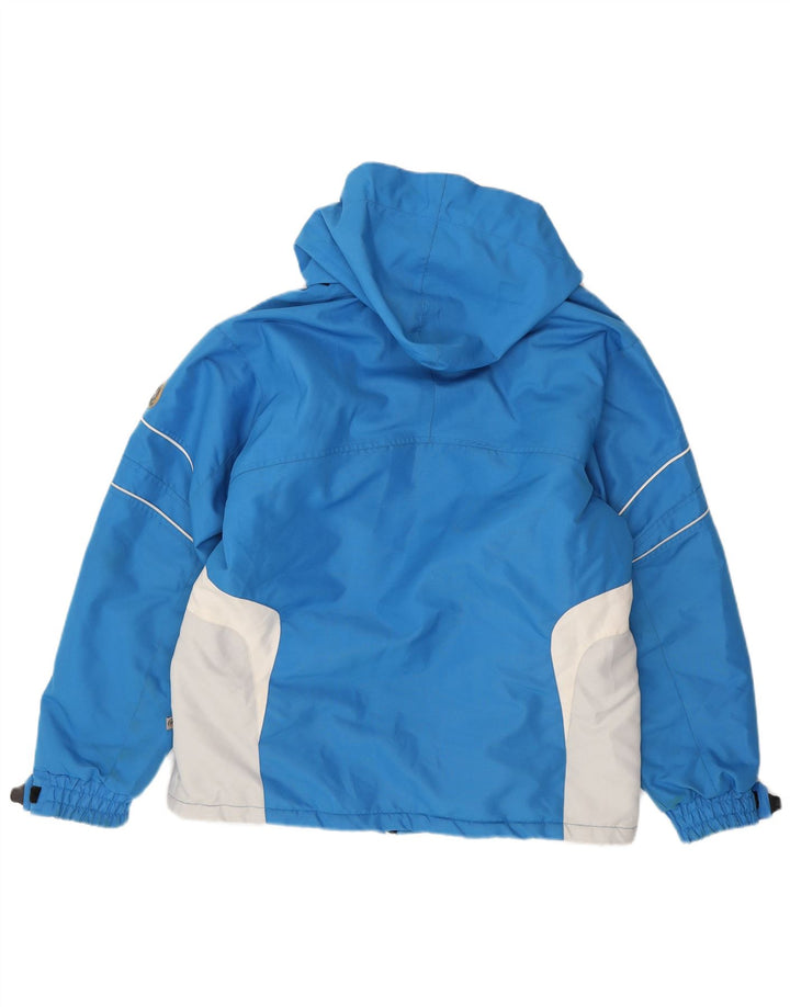 BRUGI Veste coupe-vent à capuche pour homme UK 38 Bleu moyen Colourblock