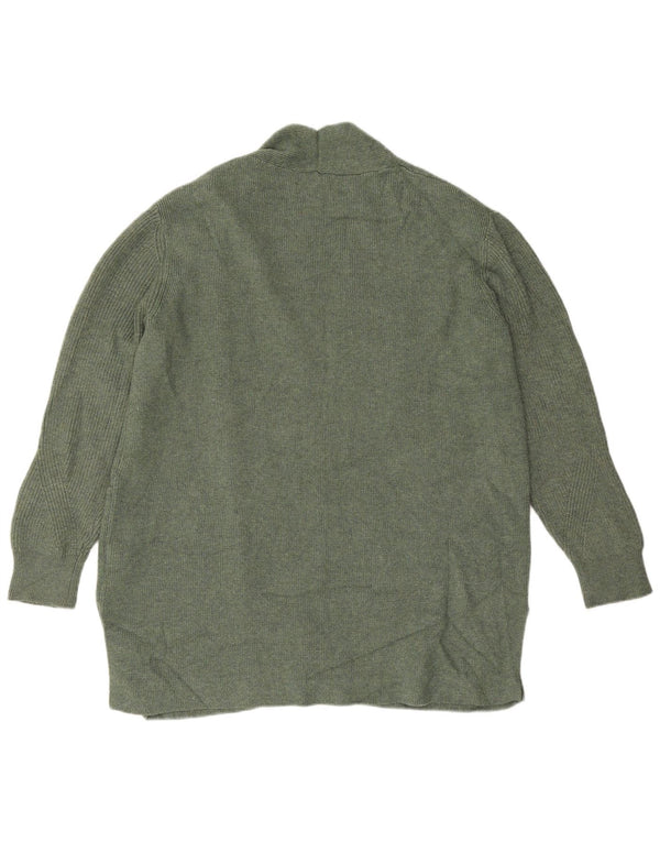 Marks & Spencer Pull cardigan ouvert long pour femme UK 16 Large Kaki
