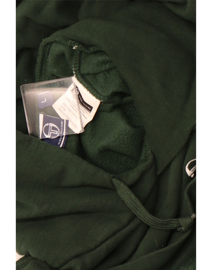 SERGIO TACCHINI Pull à capuche homme grand vert coton