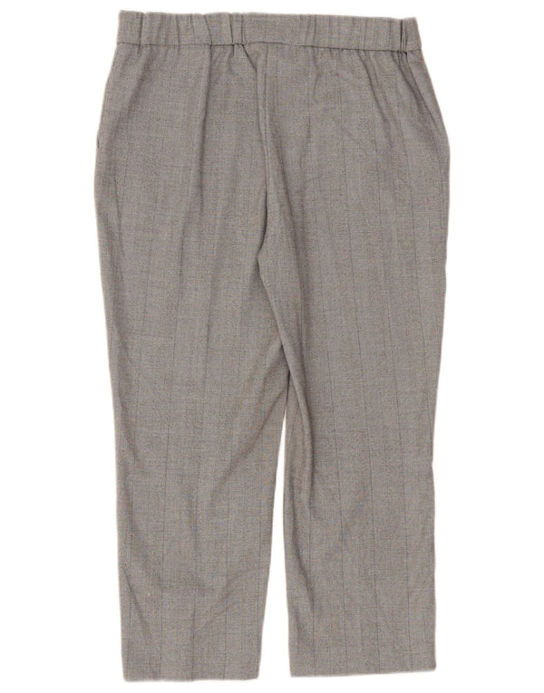Marks & Spencer Pantalon capri droit pour femme UK 12 Medium W30 L23 Gris