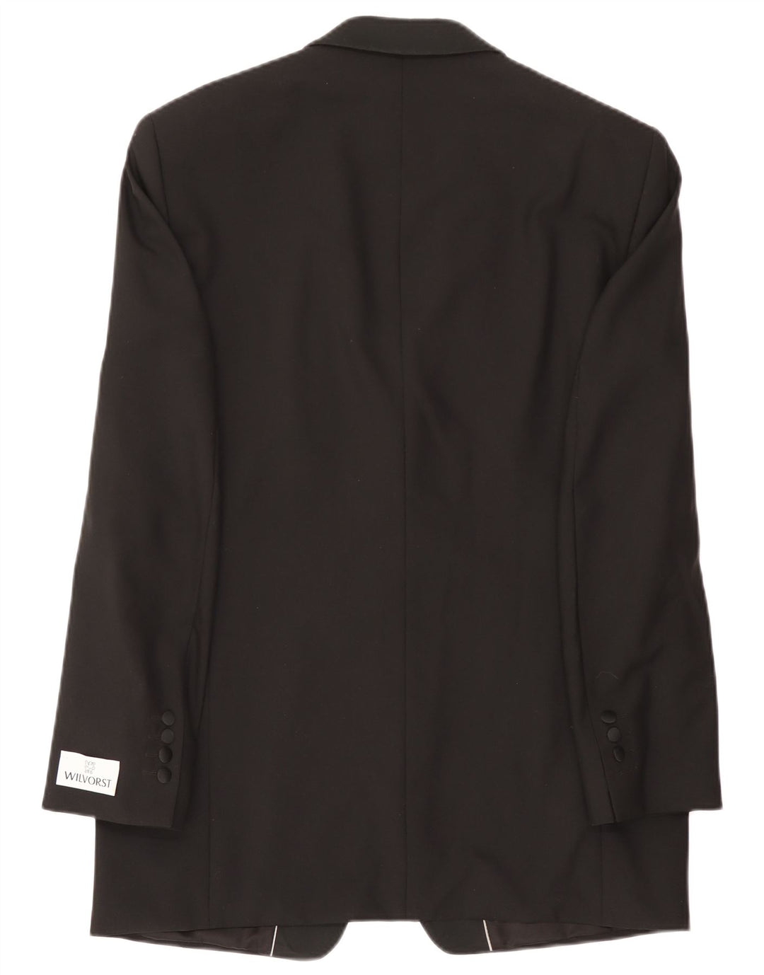 Wilvorst Veste Blazer 1 Bouton Homme EU 50 Grande Laine Noire